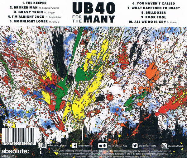 UB40 - For the Many (2019 Reggae CD) Sealed