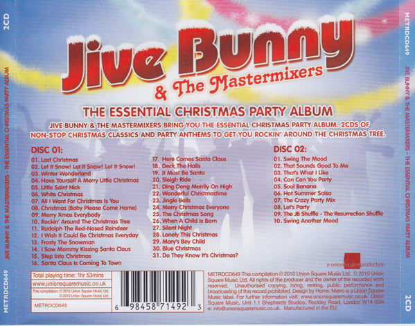 Jive Bunny - The Essential Christmas Party Album (2010 DCD) Sealed