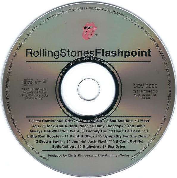 Rolling Stones - Flashpoint (1998 CD) NM