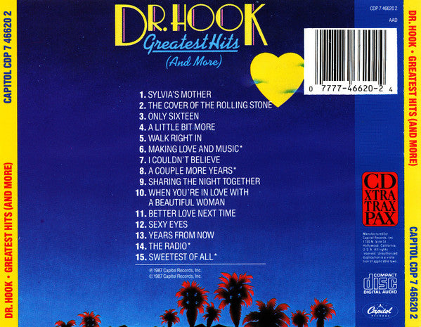 Dr. Hook - Greatest Hits [And More] (1987 CD) Mint