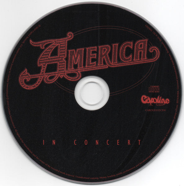 America - Classic Album Collection (2019 Caroline 6 x CD Box Set) VG+