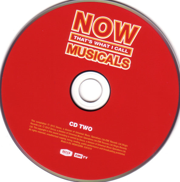 Various - Now Thats What I Call Musicals  (2012 DCD) Mint