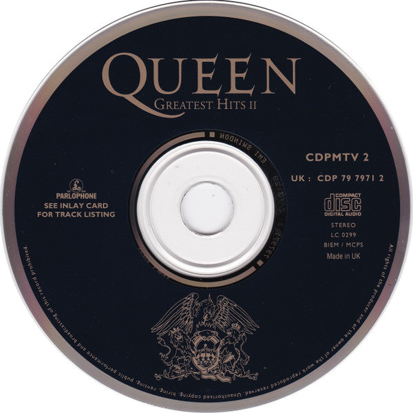 Queen - Greatest Hits II (UK EMI Swindon CD) NM