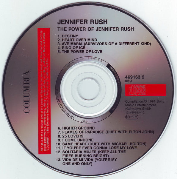 Jennifer Rush - The Power Of (1991 German CD) VG+