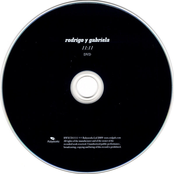Rodrigo y Gabriela - 11:11 (2009 CD + DVD Set) Mint