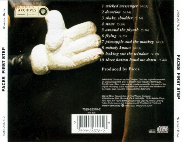 Faces - First Step (1993 CD) Mint