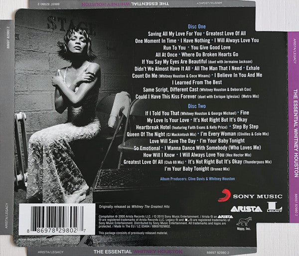 Whitney Houston - The Essential (2010 DCD) VG+