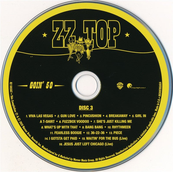 ZZ Top - Goin' 50 (2019 3 CD Set) VG+