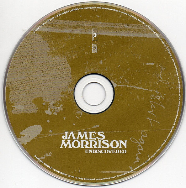 James Morrison - Undiscovered (2006 CD) NM