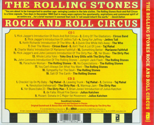 Rolling Stones - Rock and Roll Circus (2019 Expanded Edition DCD) Mint