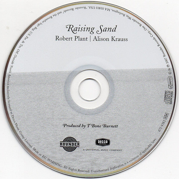 Robert Plant | Alison Krauss - Raising Sand (2007 'O'Case CD) VG+