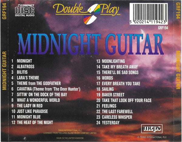 Various - Midnight Guitar (Instrumental Guitar CD) NM
