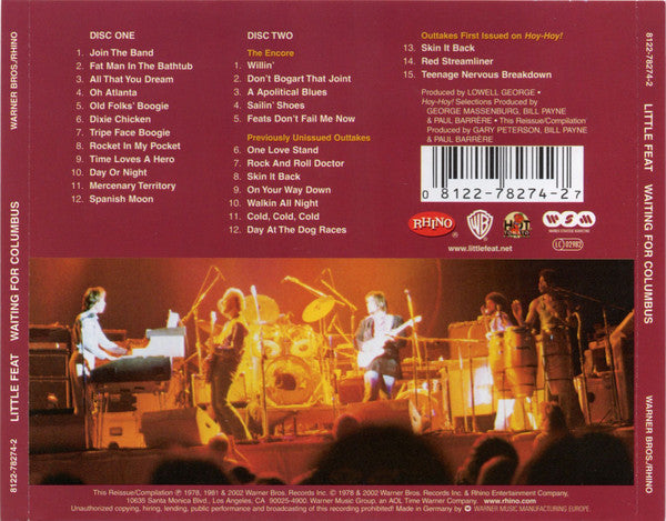Little Feat - Waiting for Columbus (2002 CD + Bonus CD) NM