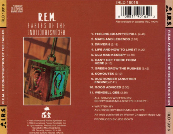 R.E.M - Fables of the Reconstruction (1986 UK CD) VG+