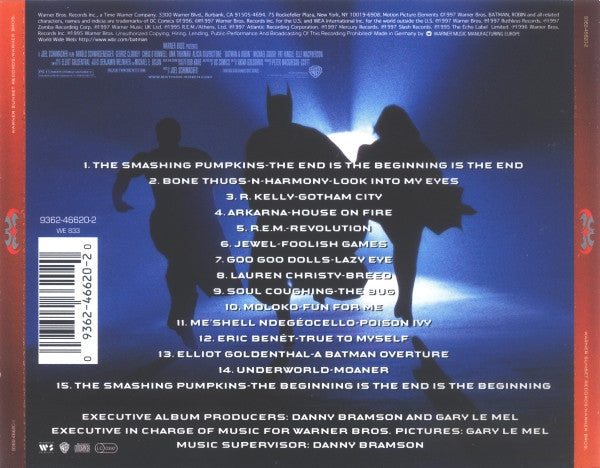 Various - Batman & Robin Soundtrack (1997 O.S.T CD) Mint