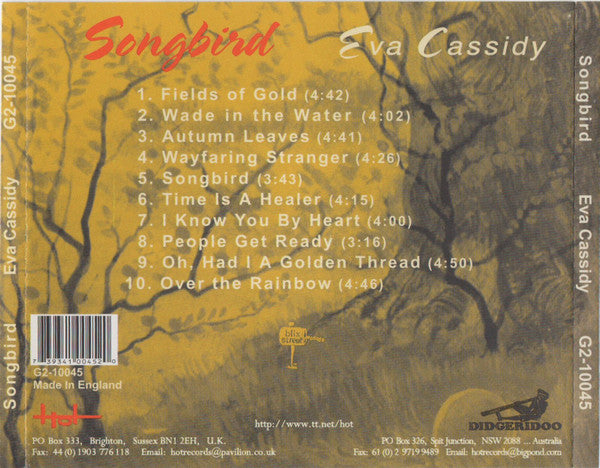 Eva Cassidy - Songbird (1998 CD) VG+