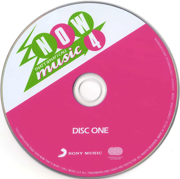 Various - Now Thats What I Call Music 4  (2019 DCD) Mint