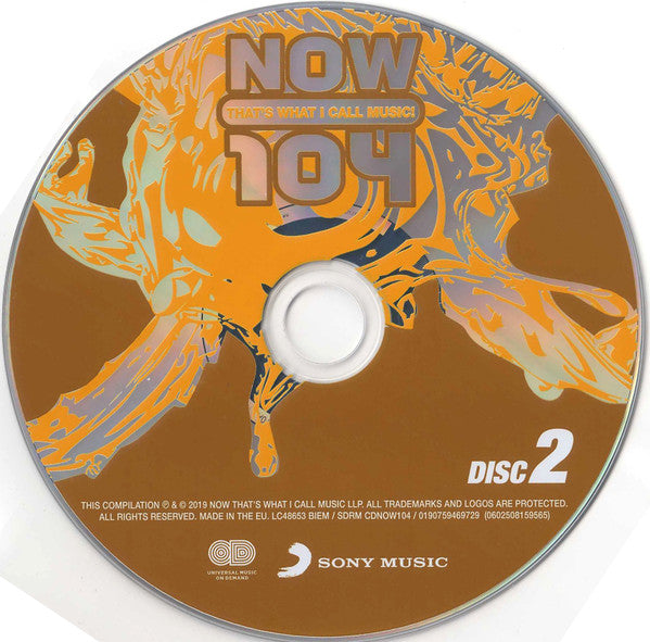 Various - Now Thats What I Call Music 104  (2019 DCD) Mint