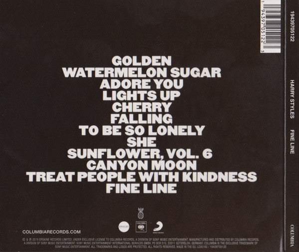 Harry Styles - Fine Line (2019 CD) Sealed