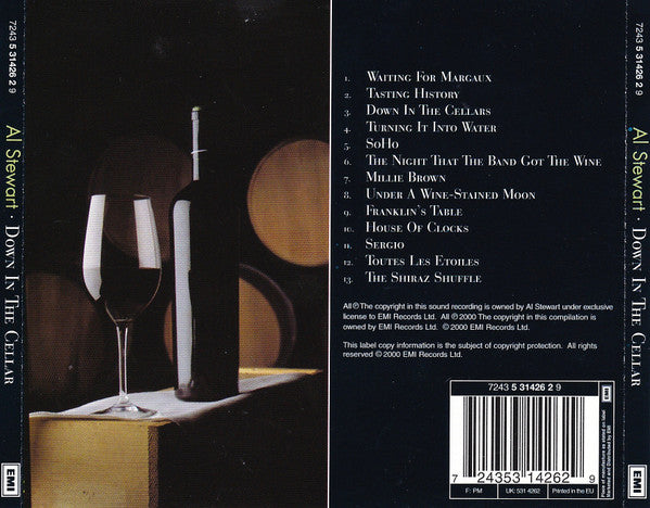 Al Stewart - Down in the Cellar (2000 CD) VG+