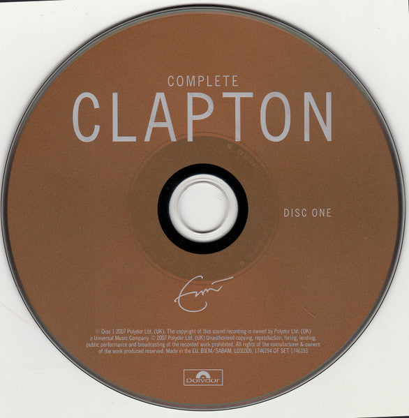 Eric Clapton - Complete Clapton (2007 DCD) VG+