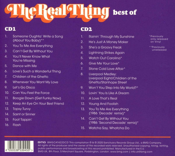 Real Thing - The Best of (2020 DCD) Mint