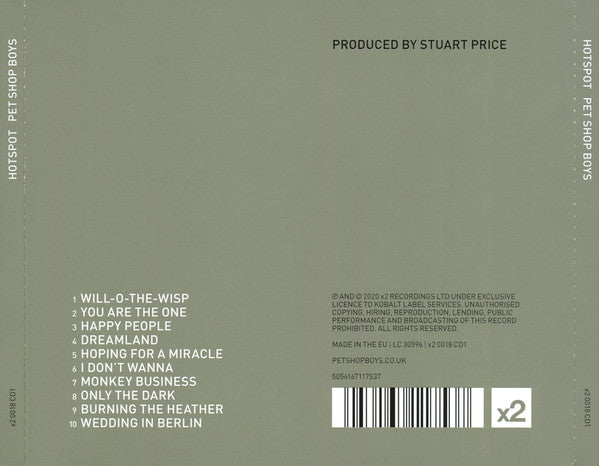 Pet Shop Boys - Hotspot (2020 CD) VG