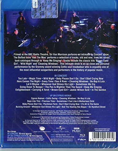 Van Morrison - In Concert (2018 Blu-Ray) Sealed