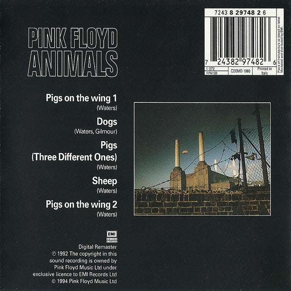 Pink Floyd - Animals (1994 Italian CD) NM