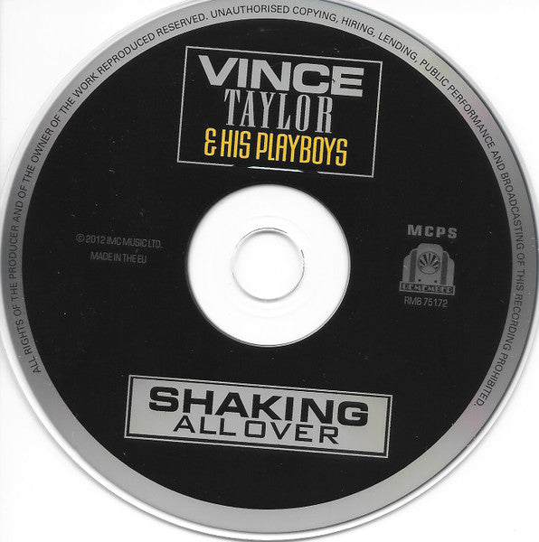 Vince Taylor & His Playboys - Shaking All Over (2012 CD) Mint