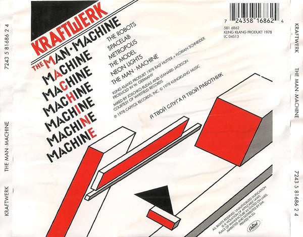 Kraftwerk - The Man Machine (2005 CD) NM