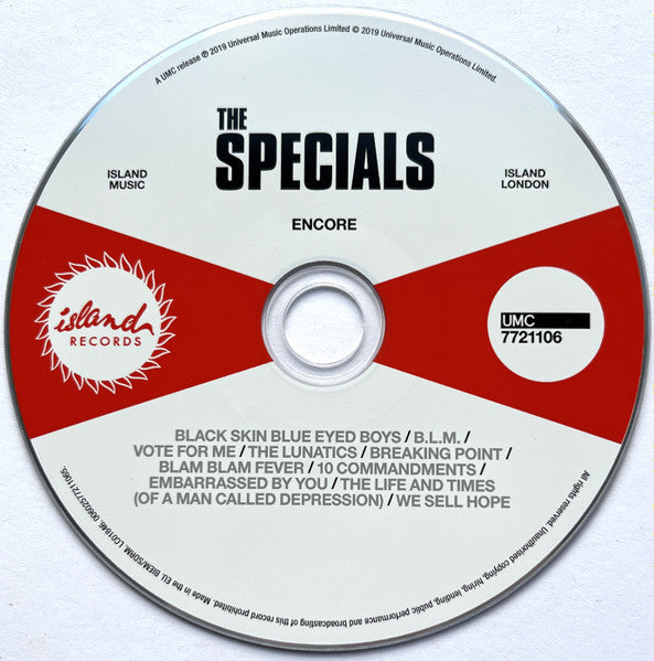 The Specials: Encore – Album CD, Very Good Condition
