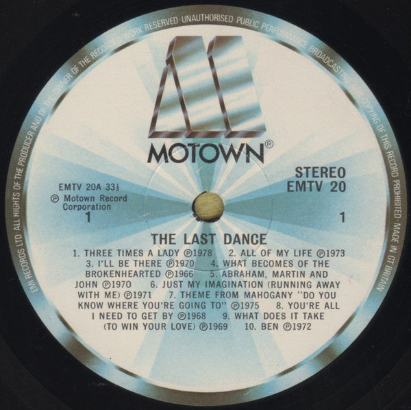 Various - The Last Dance (Cheap Vinyl LP) VG+/EX