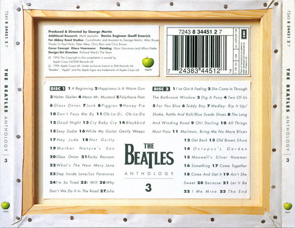 Beatles - Anthology 3 (1996 UK Swindon 'White Fatboy' DCD) NM