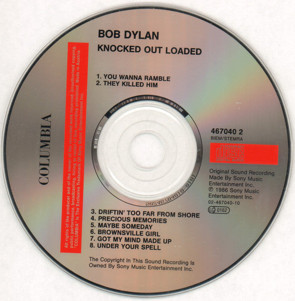 Bob Dylan - Knocked Out Loaded (1990 CD) Mint
