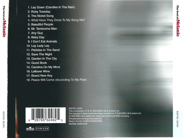 Melanie - The Best of (2003 CD) Mint