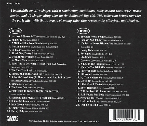 Brook Benton - The Essential Recordings (2015 DCD) Mint