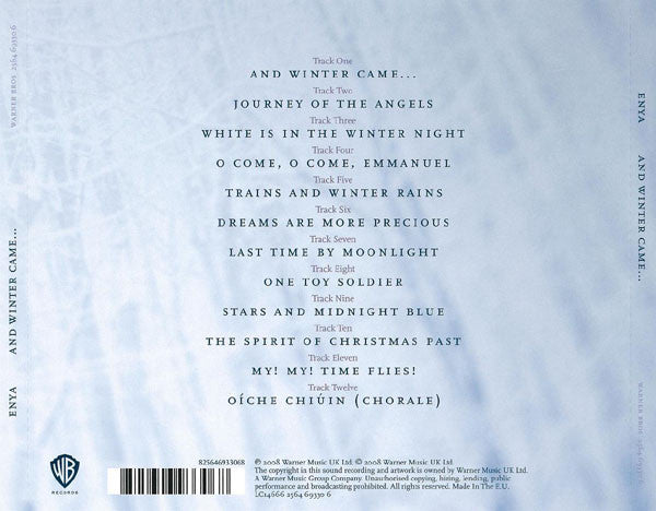 Enya - And Winter Came... (2008 CD) Mint