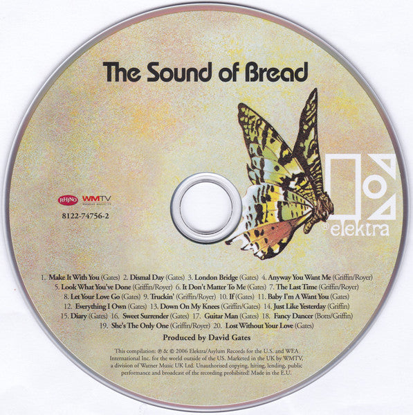 Bread - the Sound Of Bread ~ 20 Finest Songs (2006 CD) NM