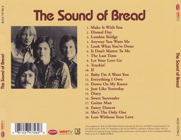 Bread - the Sound Of Bread ~ 20 Finest Songs (2006 CD) NM