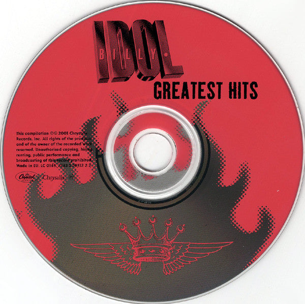 Billy Idol - Greatest Hits (2001 1st Issue 24 Bit Remastered CD) Mint