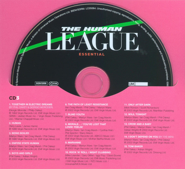 Human league - Essential (2020 triple CD Set) VG+