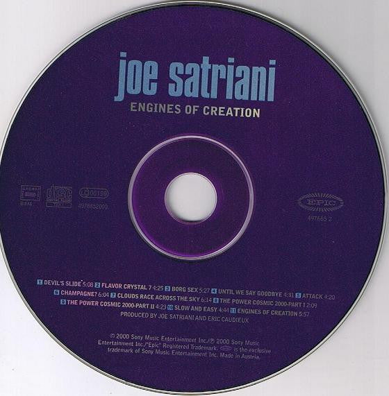 Joe Satriani - Engines of Creation (2000 UK CD) NM