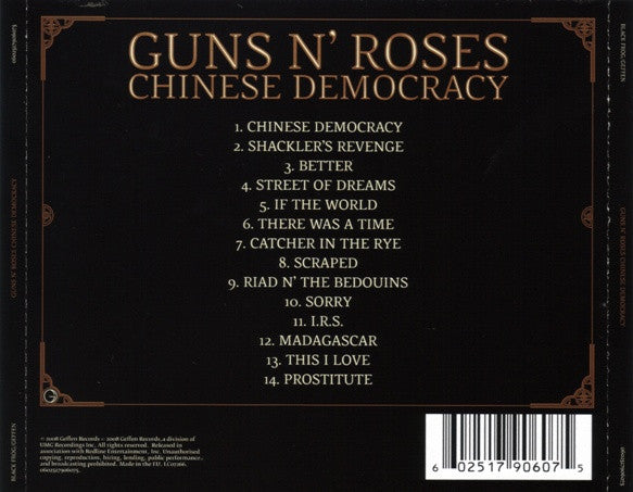 Guns N' Roses - Chinese Democracy (2008 CD) NM