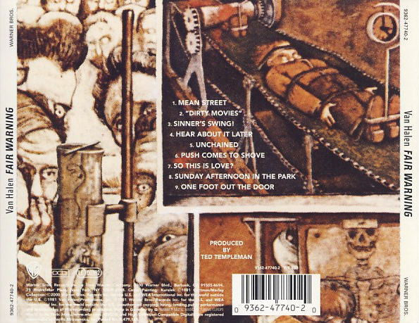 Van Halen - Fair warning (2000 Remasters HDCD) NM