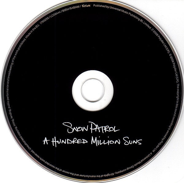 Snow Patrol - A Hundred Million Suns (2008 CD) NM