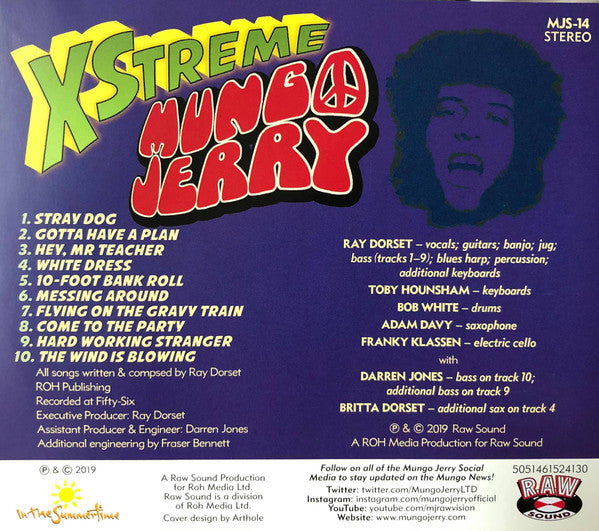 Mungo Jerry - Xstreme (2019 German CD) Sealed