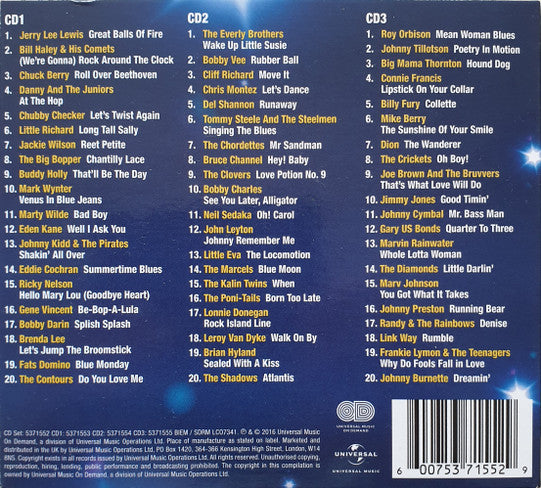 Various - Solid Gold Rock 'n' Roll (2016 3 CD Set) Sealed