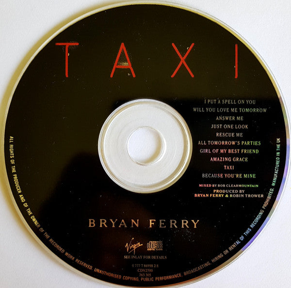 Bryan Ferry - Taxi (1993 CD) VG+