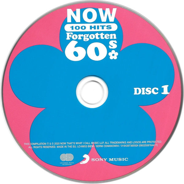 Various - Now 100 Hits: Forgotten 60s (2020 4xCD Set) Sealed